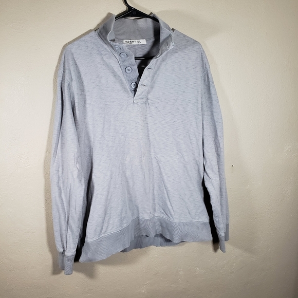 Old Navy Men's Half Button Up Shirt Size Large - Picture 2 of 3
